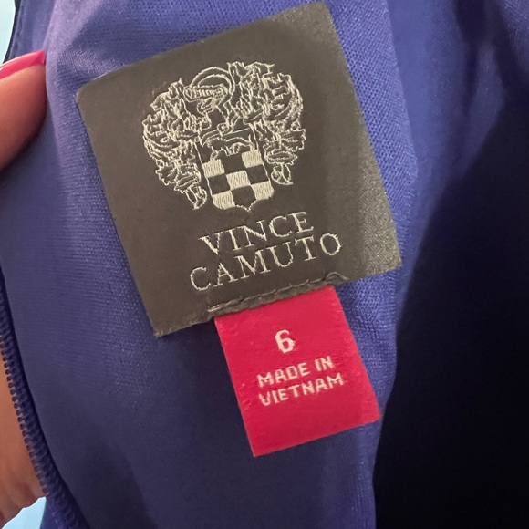 Vince Camuto Floral Print Fit and Flare Scuba Dress Size 6 - Picture 3 of 6